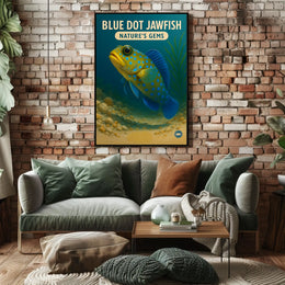 Blue Dot Jawfish NatureS Gems Poster