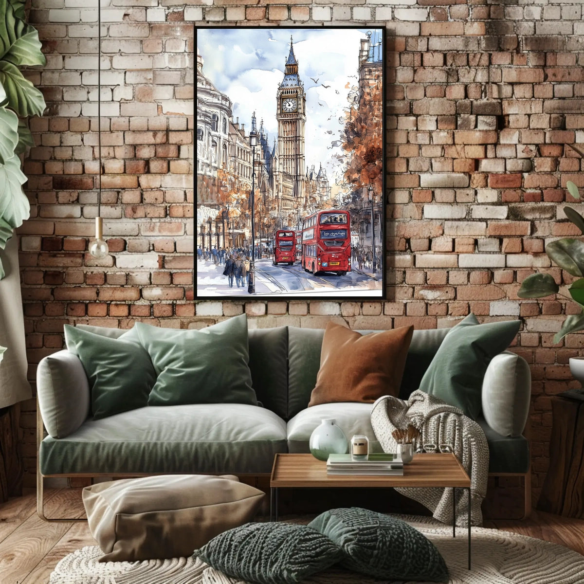 UK London Big Ben Street View Poster