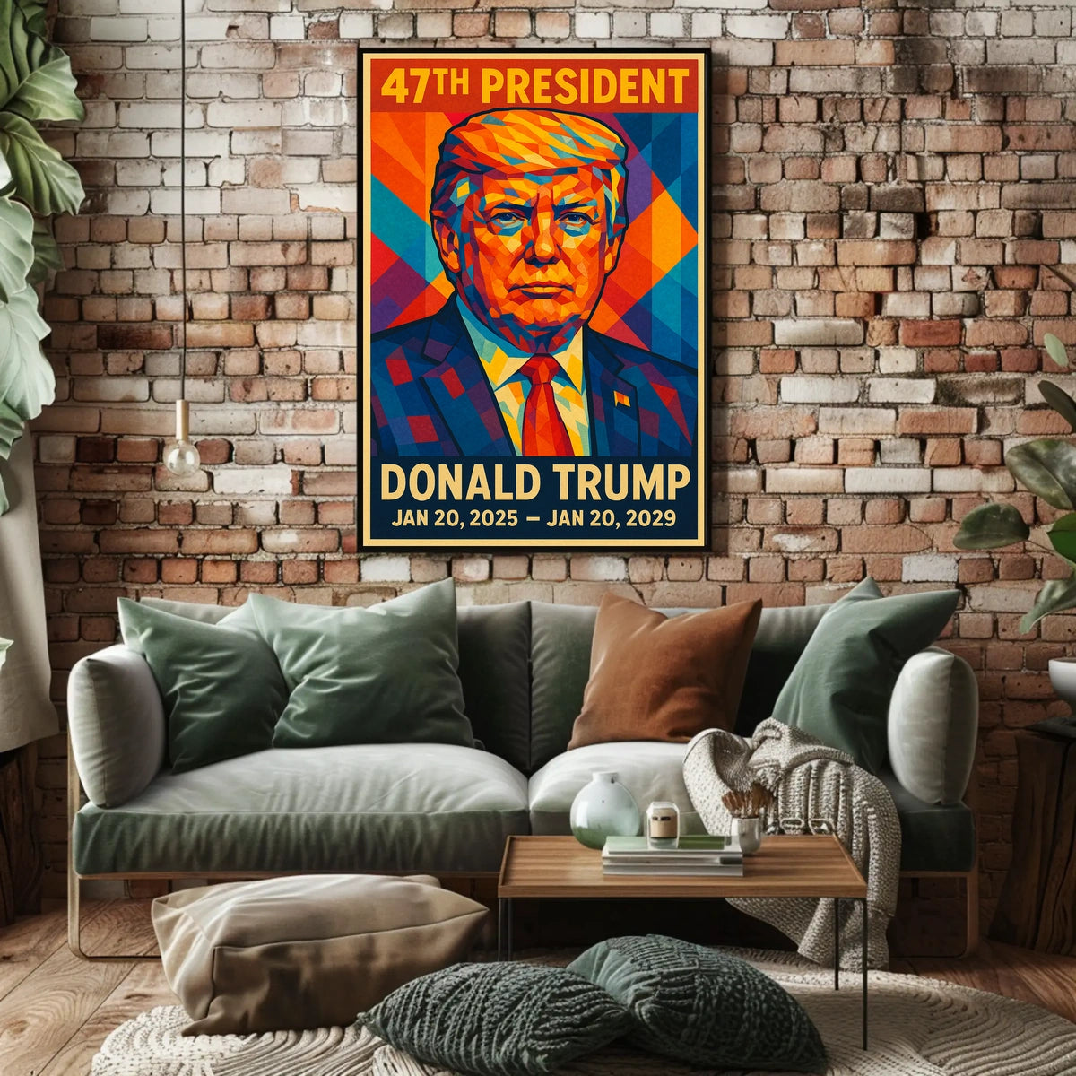 Donald Trump 47th President Patriotic Poster