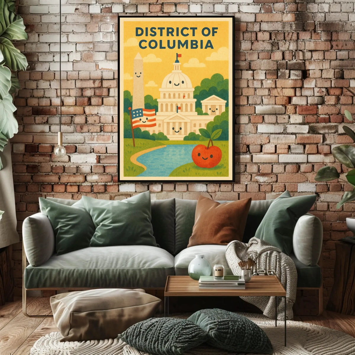Whimsical Washington D.C Poster