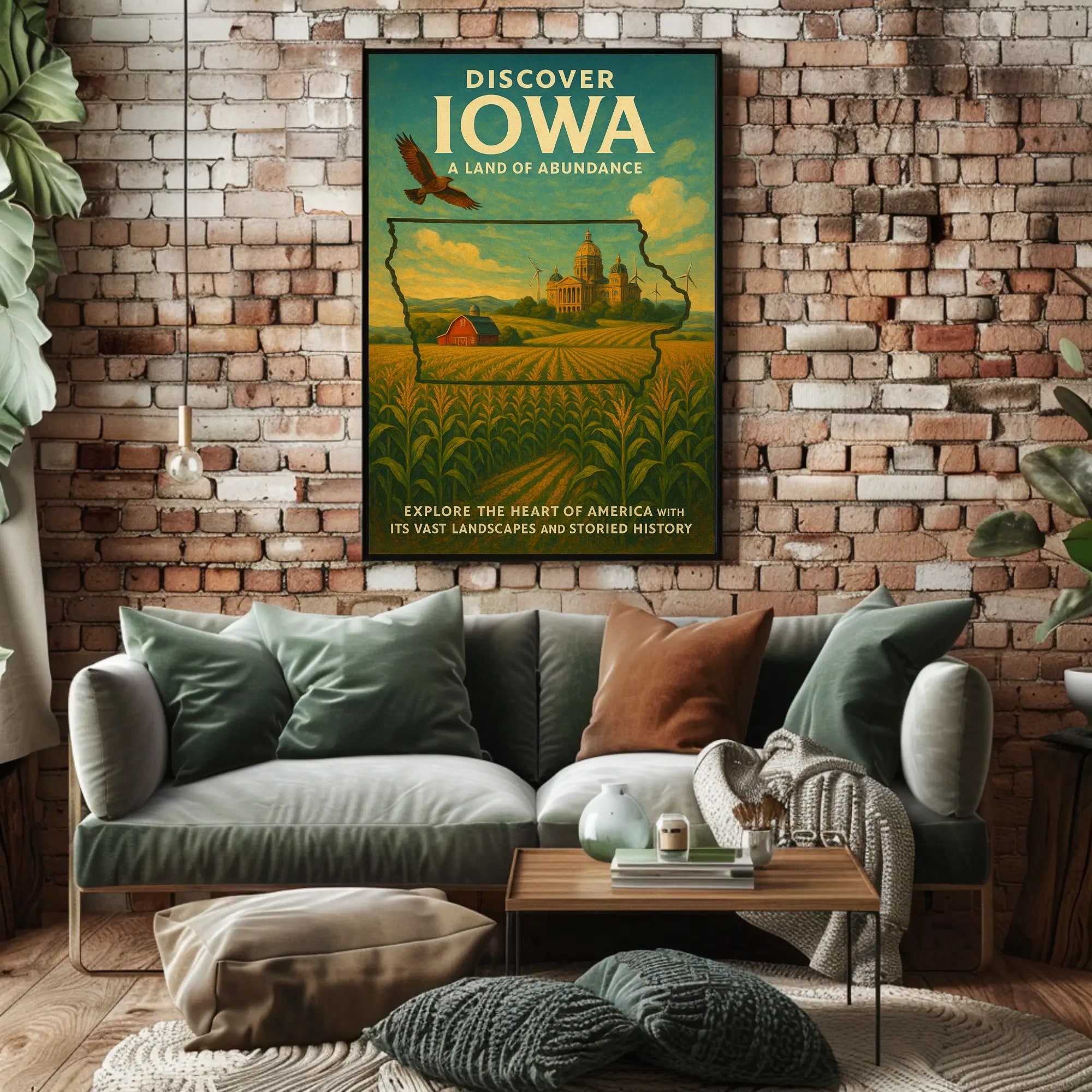 Discover Iowa A Land Of Abundance Poster