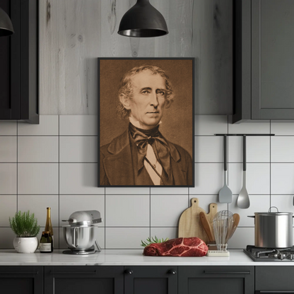 John Tyler 10th President Sepia Photo