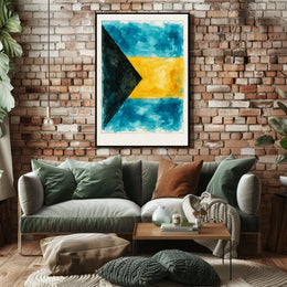 Vibrant Watercolor Flag Poster