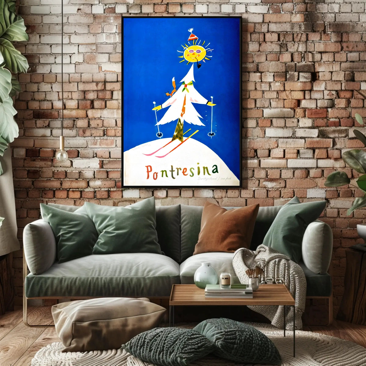 Pontresina Winter Wonderland Poster
