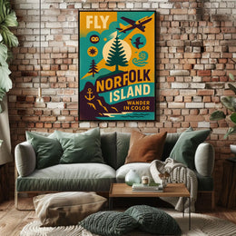 Fly to Norfolk Island Poster