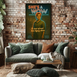She's a WOW: Empowering Roles of WWII Poster