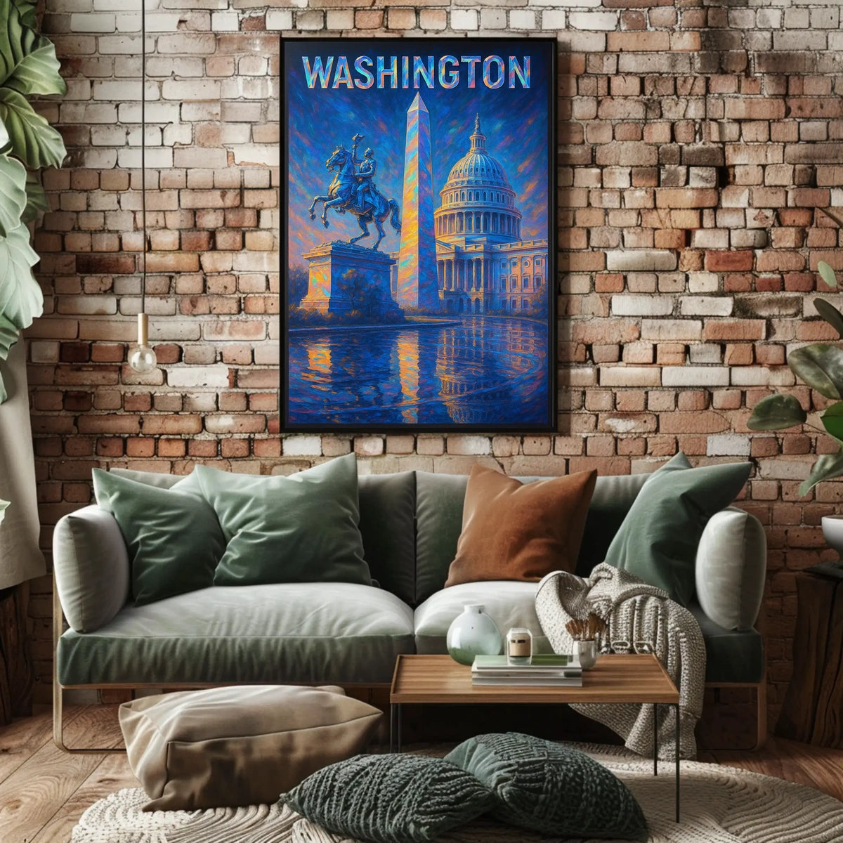 Washington Landmarks Poster