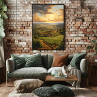 Tuscan Vineyard Serenity Art Print Travel Poster