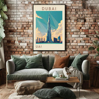Iconic Skyline of Dubai Poster