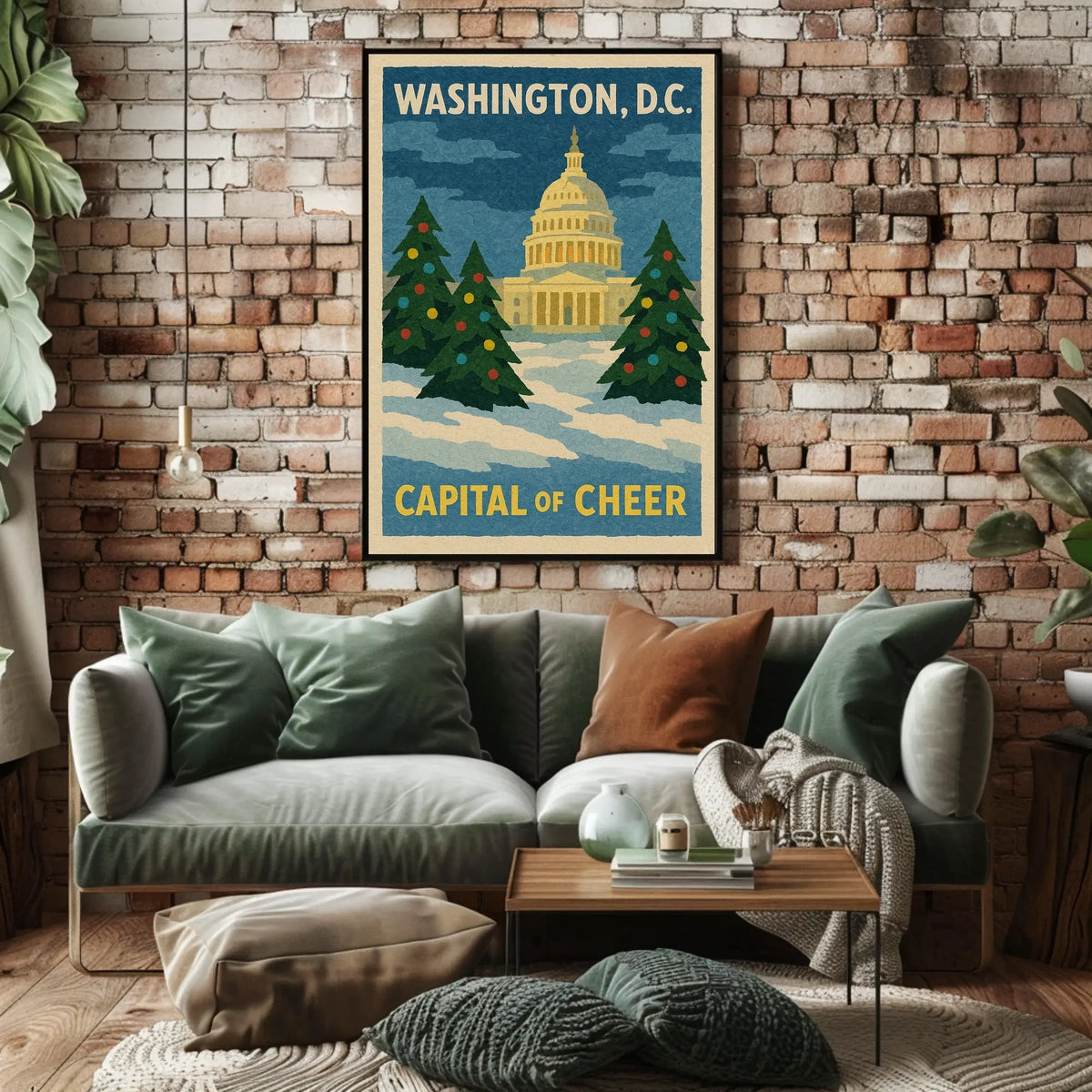Washington DC Capitol Poster