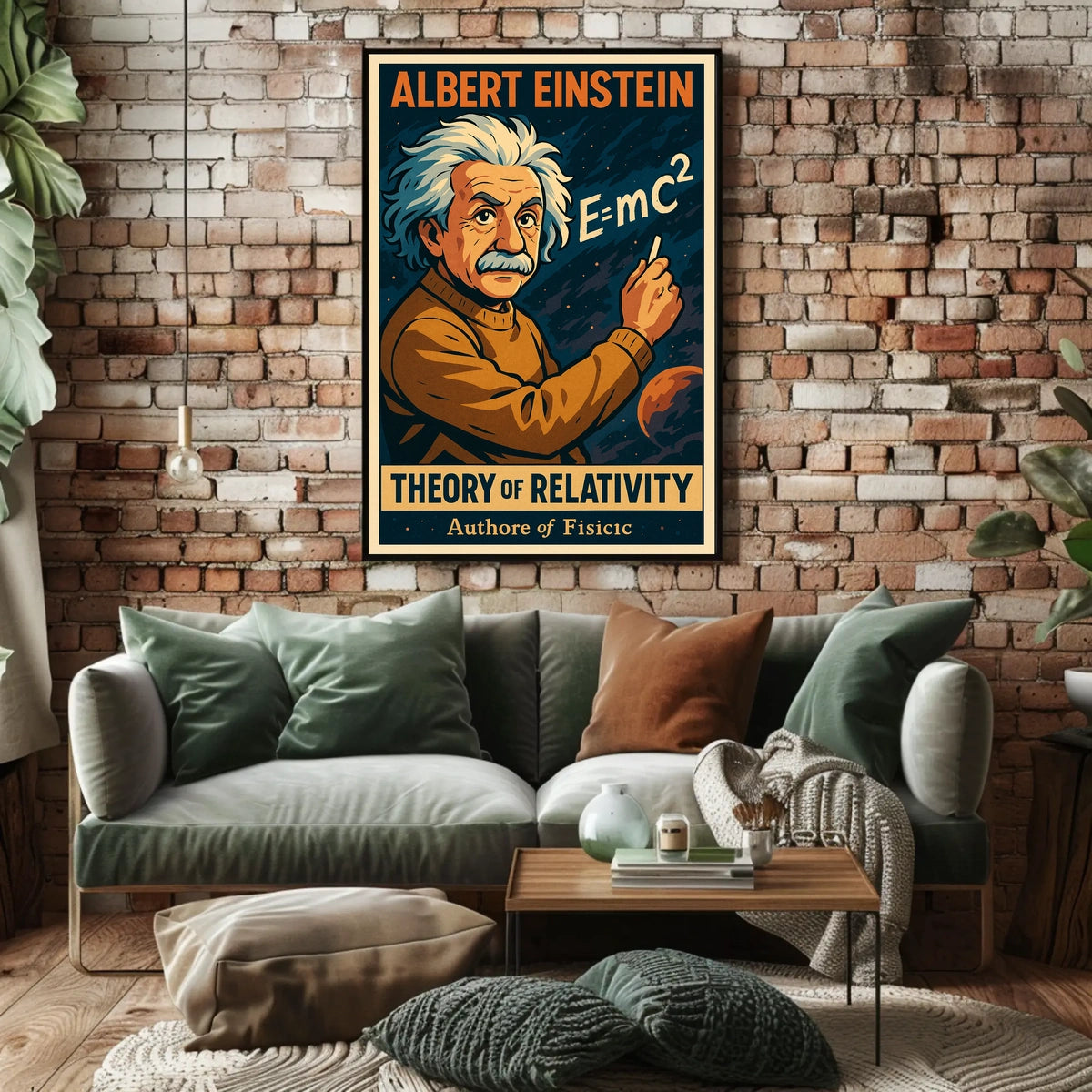 Einstein Relativity Science Inspiring Scenic Poster