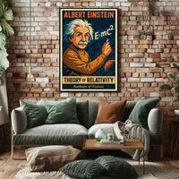 Einstein Relativity Science Inspiring Scenic Poster