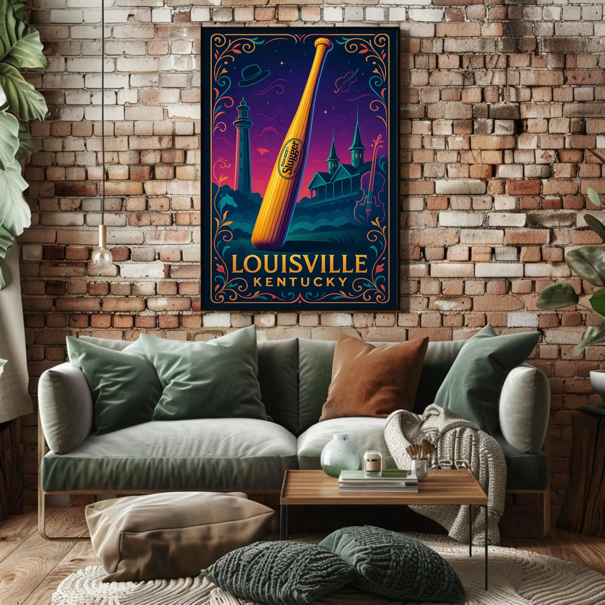 Louisville Slugger A Tribute to Kentucky Poster