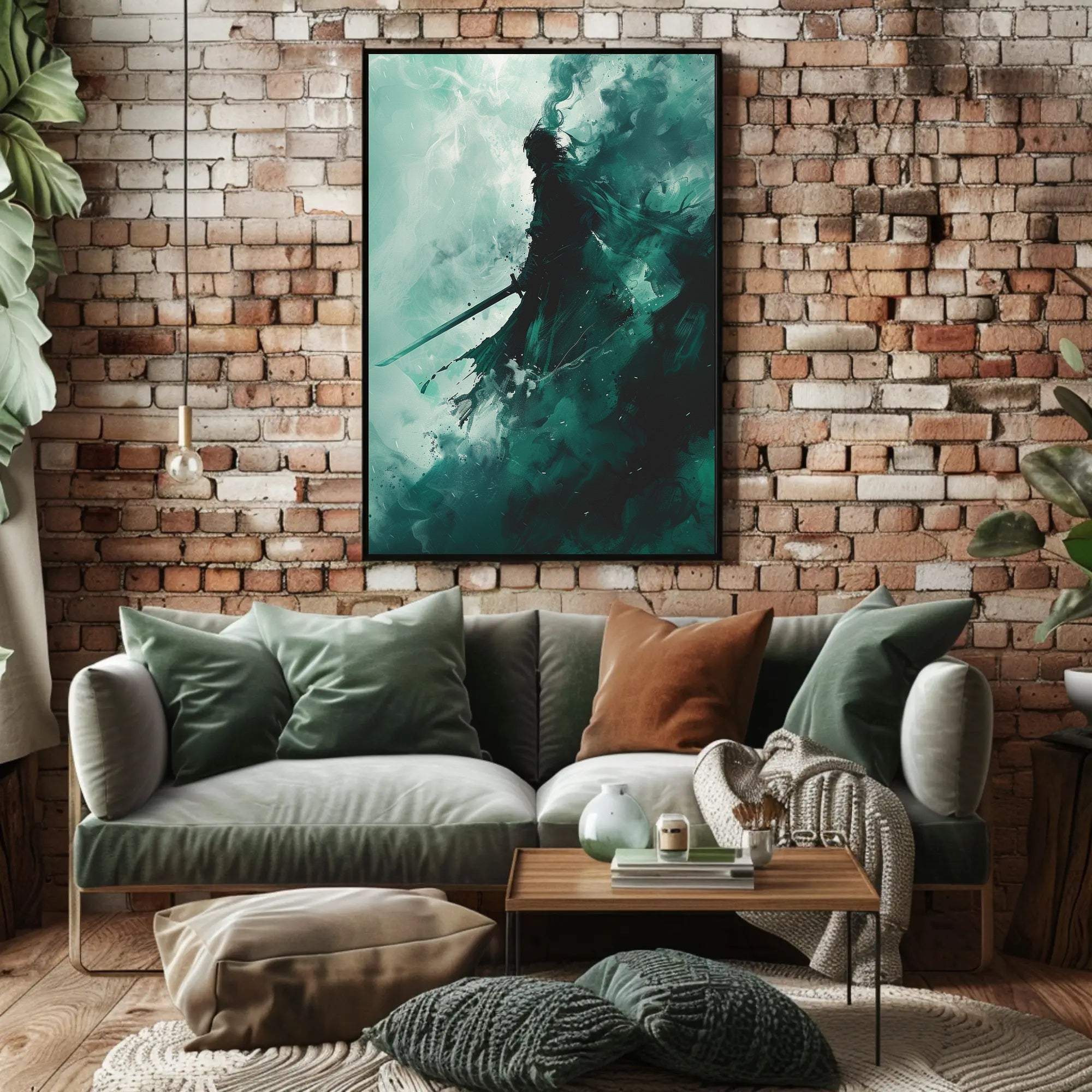 The Shadowed Warrior Poster PosterGoat