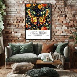 Butterfly Motifs in Art Nouveau Heritage Poster