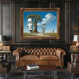 Surreal Faces Nature Scene Fantasy or Mythology Poster