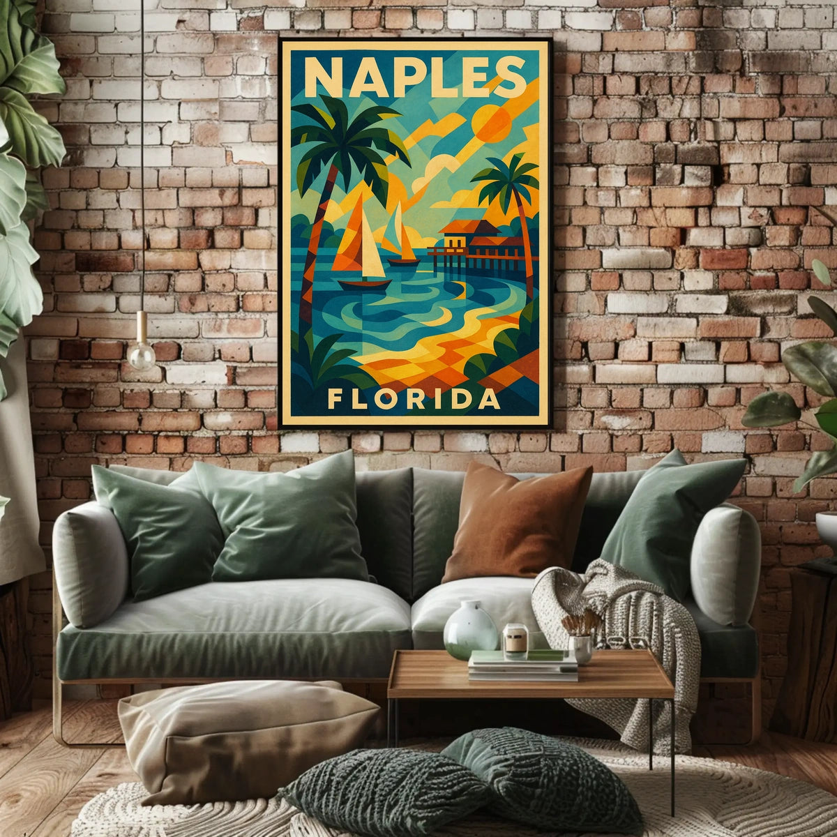 Naples Florida A Tropical Paradise Poster Wall Art