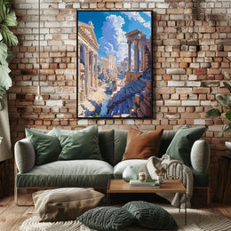Ancient Roman Ruins: A Timeless Fantasy Poster