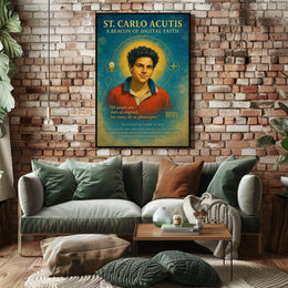 St. Carlo Acutis A Beacon Of Digital Poster