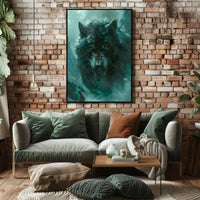 The Fierce Wolf Poster PosterGoat