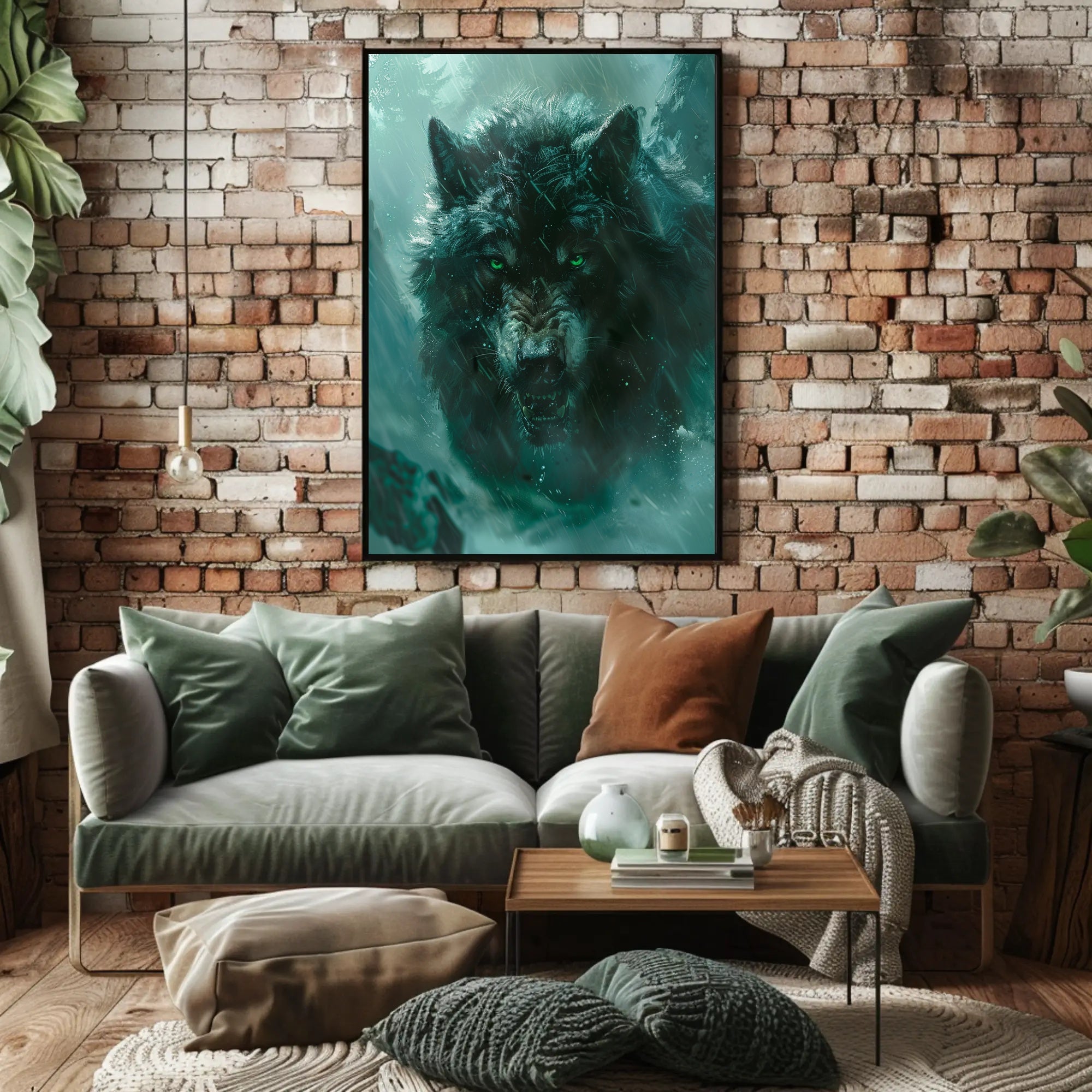 The Fierce Wolf Poster PosterGoat