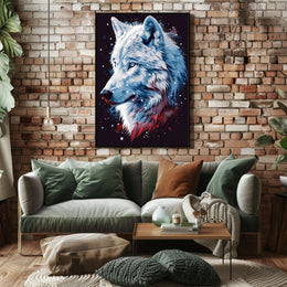 Majestic Wolf Portrait Poster