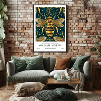 Victorian Era Bee Artistry Heritage William Morris Art Poster