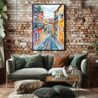 Portugal Lisbon Alfama Street View Cityscape Poster