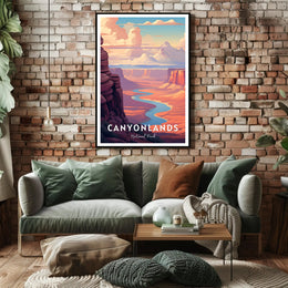 Canyonlands Scenic Vintage Travel Poster Print