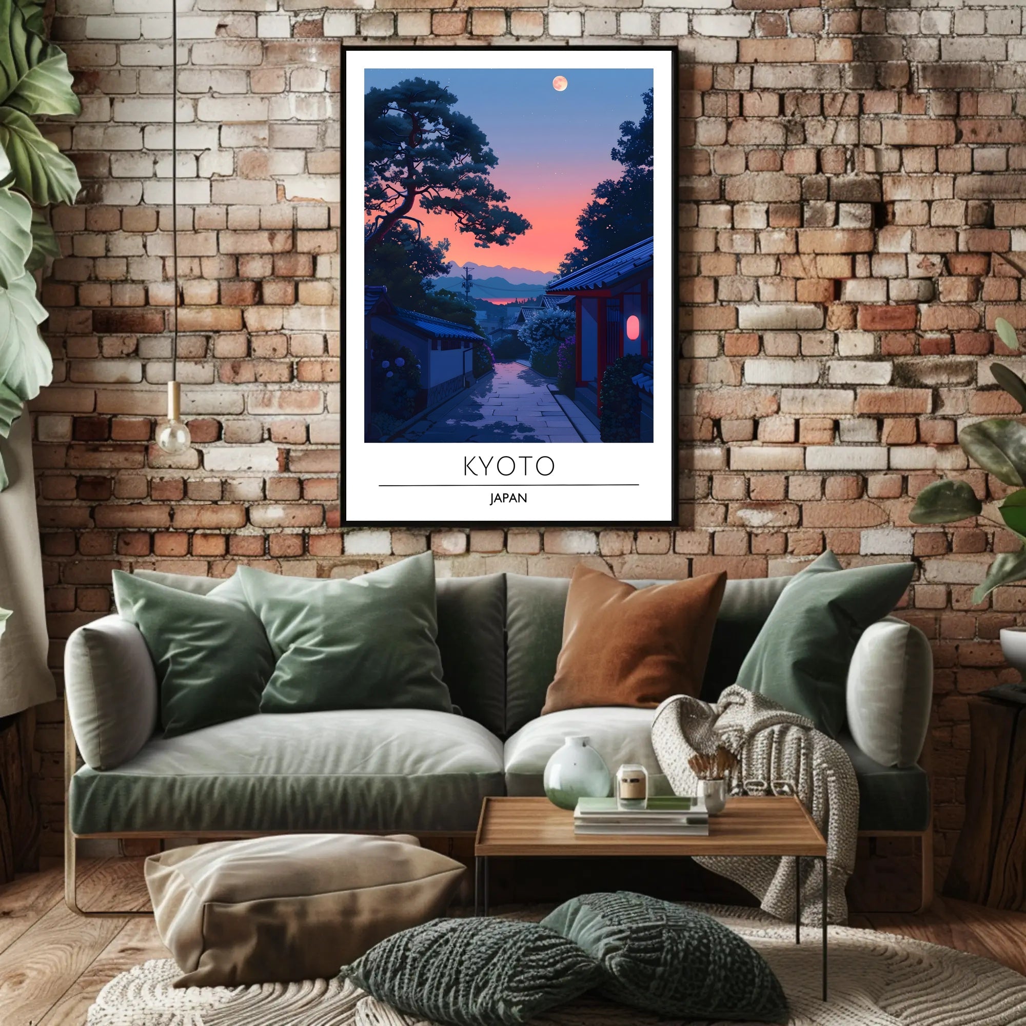 Kyoto Evening Scene Travel Poster