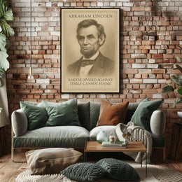 Abraham Lincoln A House Divided Poster PosterGoat