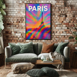 Paris In Vibrant Colors Poster