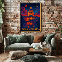 District Of Columbia Capitol Poster