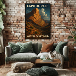 Capitol Reef Waterpocket Fold Poster