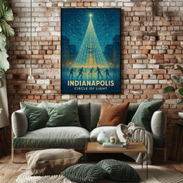 Indianapolis Circle Of Light Poster