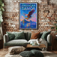 American Samoa Vibrant Tribute Poster