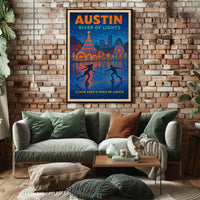 Austin River Of Lights Poster