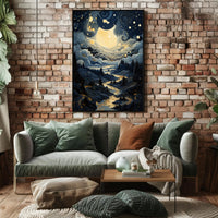 Celestial Nightscape Poster PosterGoat