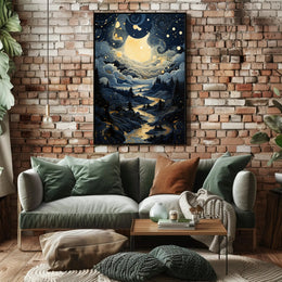 Celestial Nightscape Poster PosterGoat