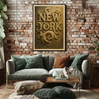 New York Artistic Typography Poster