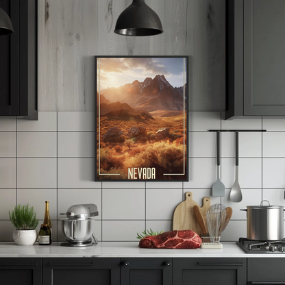 Nevada Vintage Poster