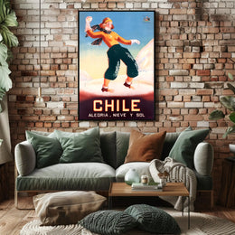 Chile: Joy, Snow, and Sun Poster PosterGoat