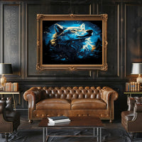 Majestic Wolf In The Moonlight Poster