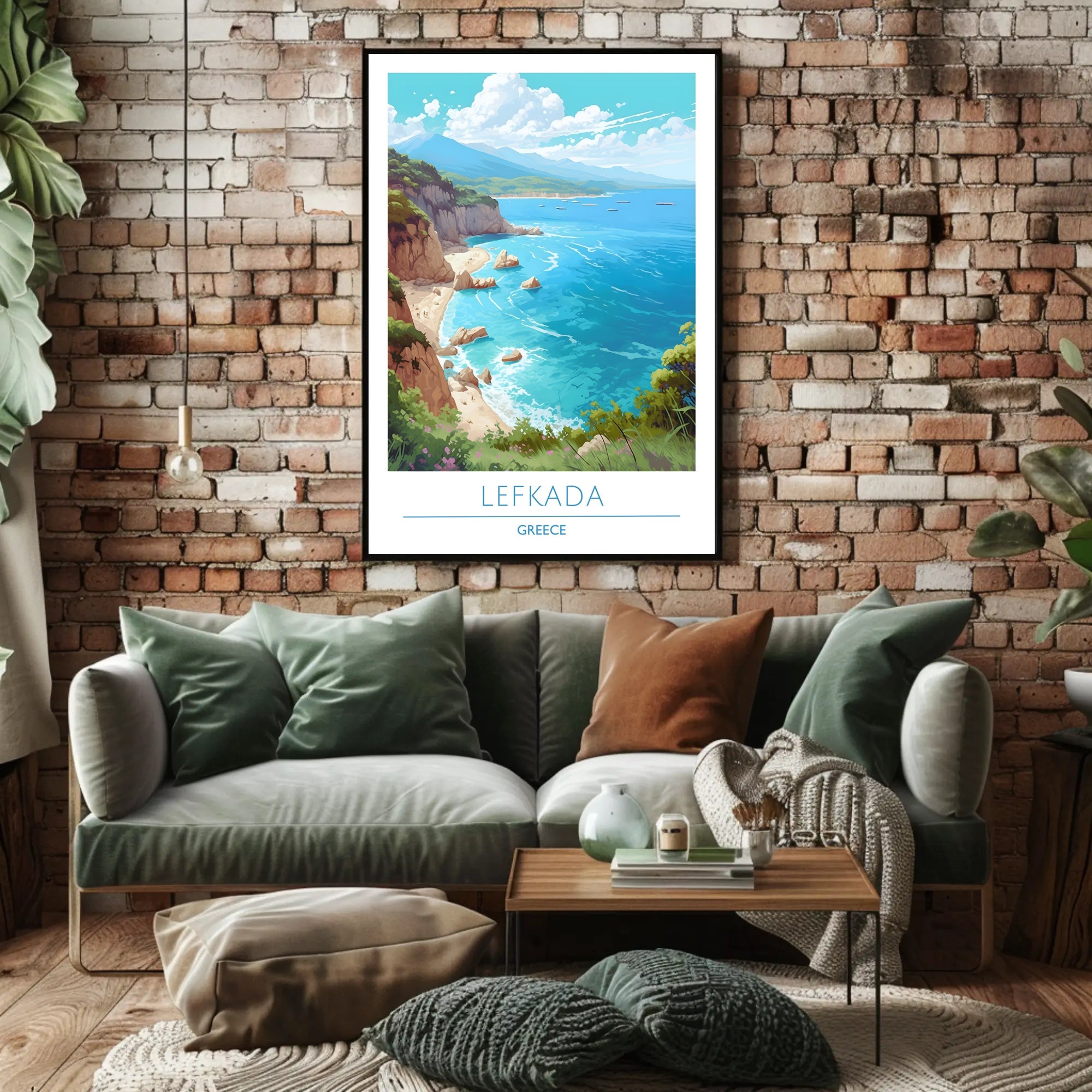 Coastal Beauty of Lefkada Poster