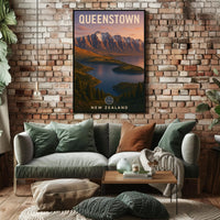 Queenstown, New Zealand Poster PosterGoat