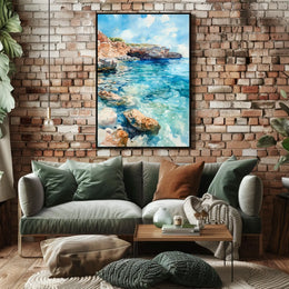 Malta Blue Lagoon Comino Island View Poster