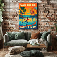 San Diego Pacific Holiday Poster