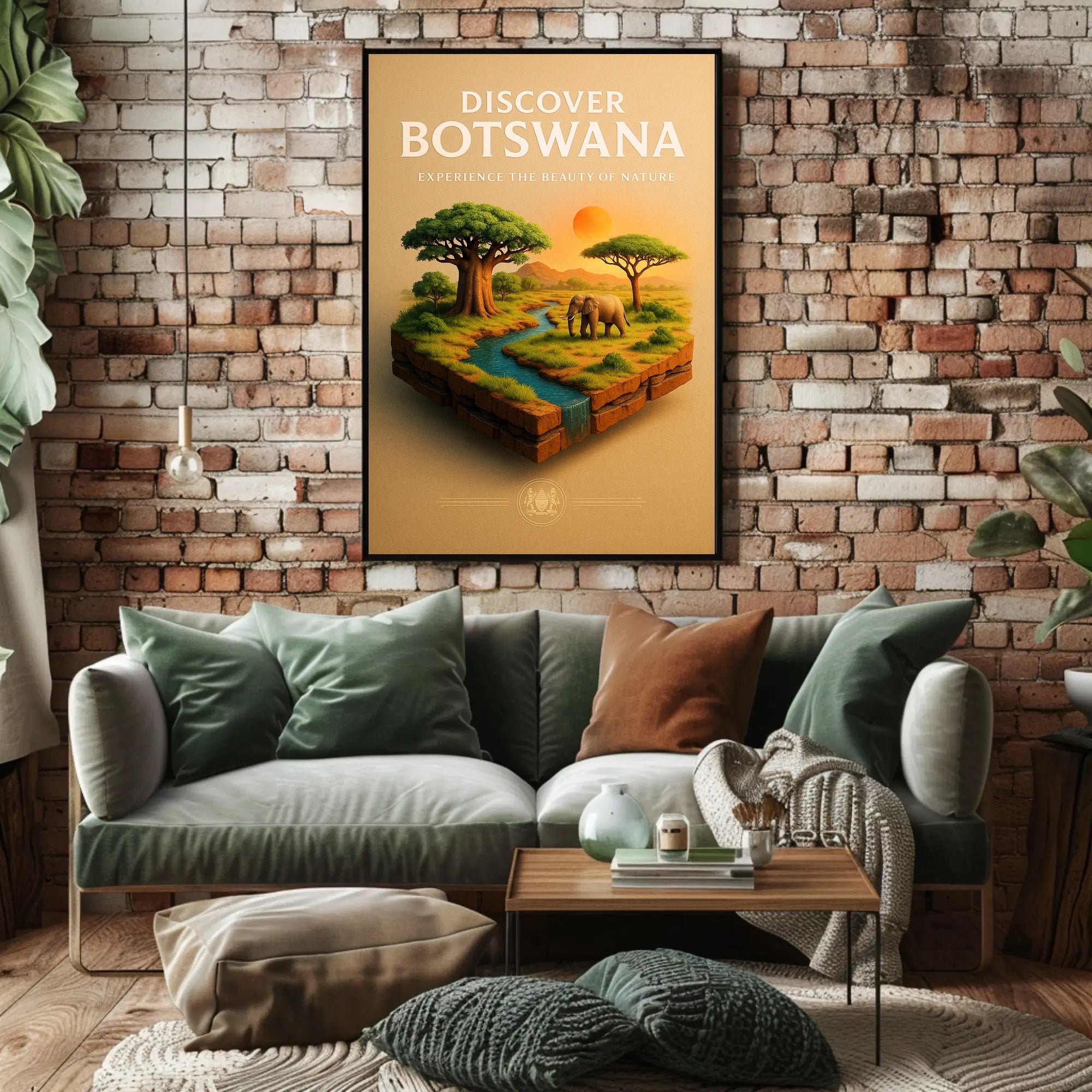 Discover Botswana Poster PosterGoat