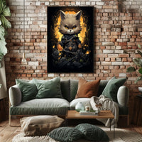 Warrior Cat In A Fantasy Realm Poster