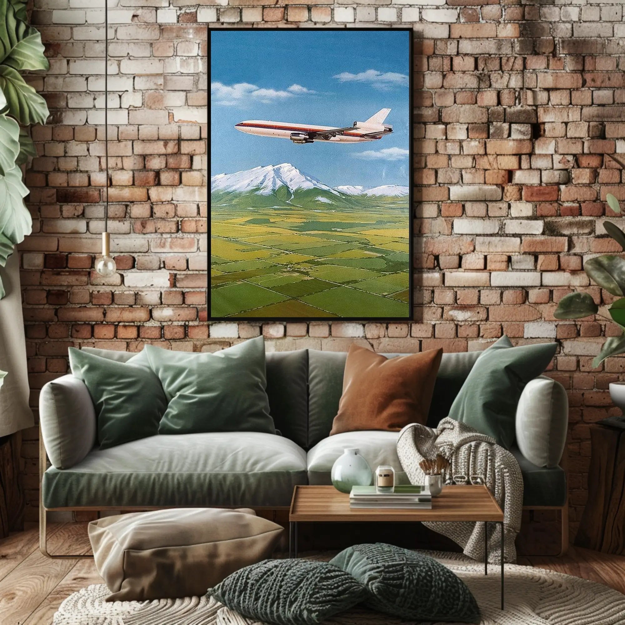 Soaring Over Scenic Landscapes Poster PosterGoat